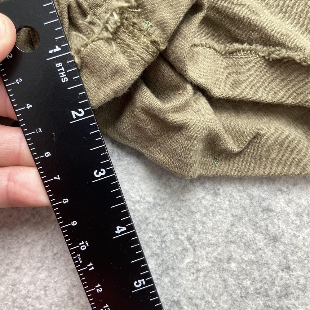 Rag & Bone Jean Shorts Womens 28 (32x2) Light Olive Green Cutoff Frayed - Picture 6 of 16